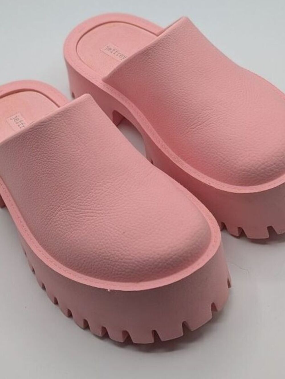 Jeffrey Campbell Free People US 7 EU 38 Light Pink 2" Clogge Platform Mule